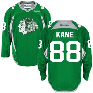 NHL Chicago Blackhawks Trikot #88 Patrick Kane Authentic Grün Reebok Practice